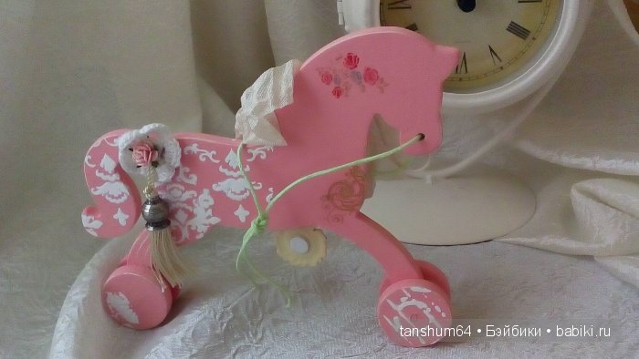 "Я люблю свою лошадку"( шебби в розовых тонах) (фото 10)