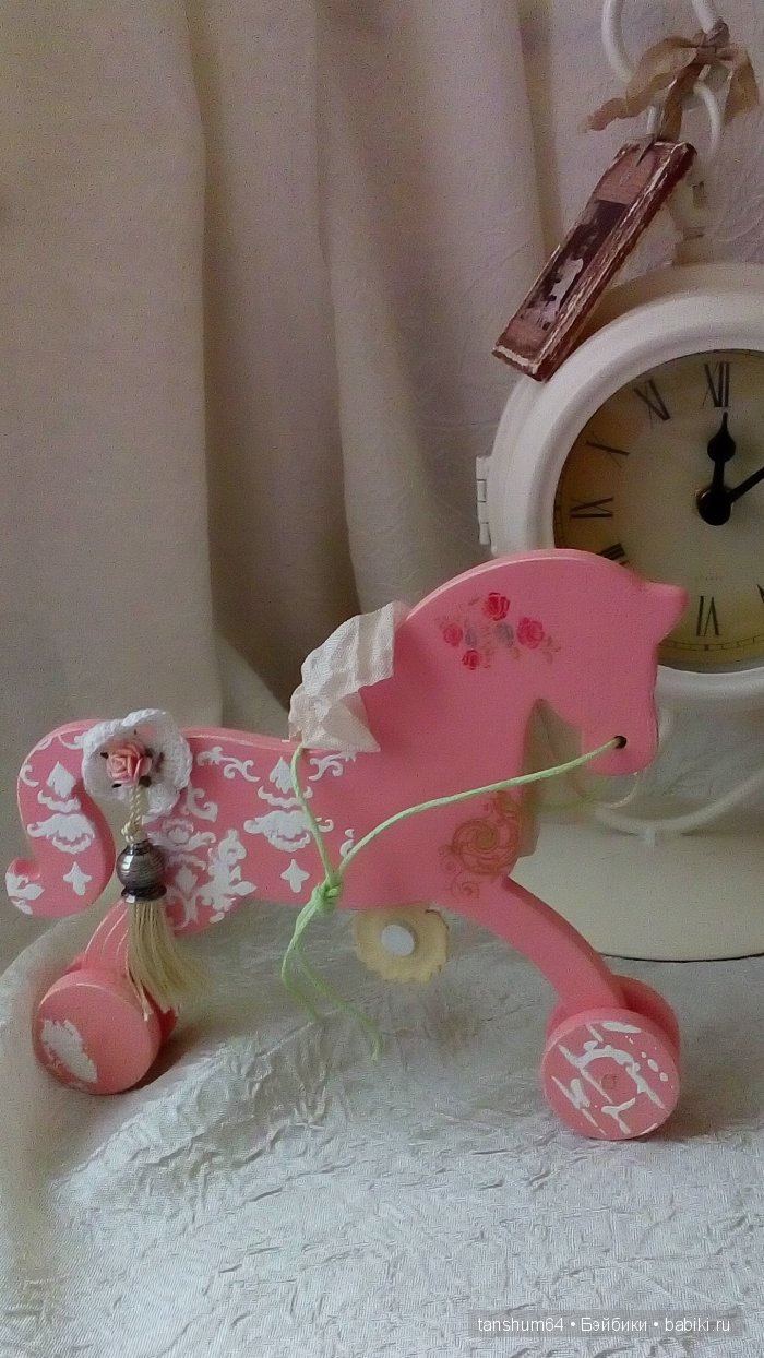 "Я люблю свою лошадку"( шебби в розовых тонах) (фото 9)