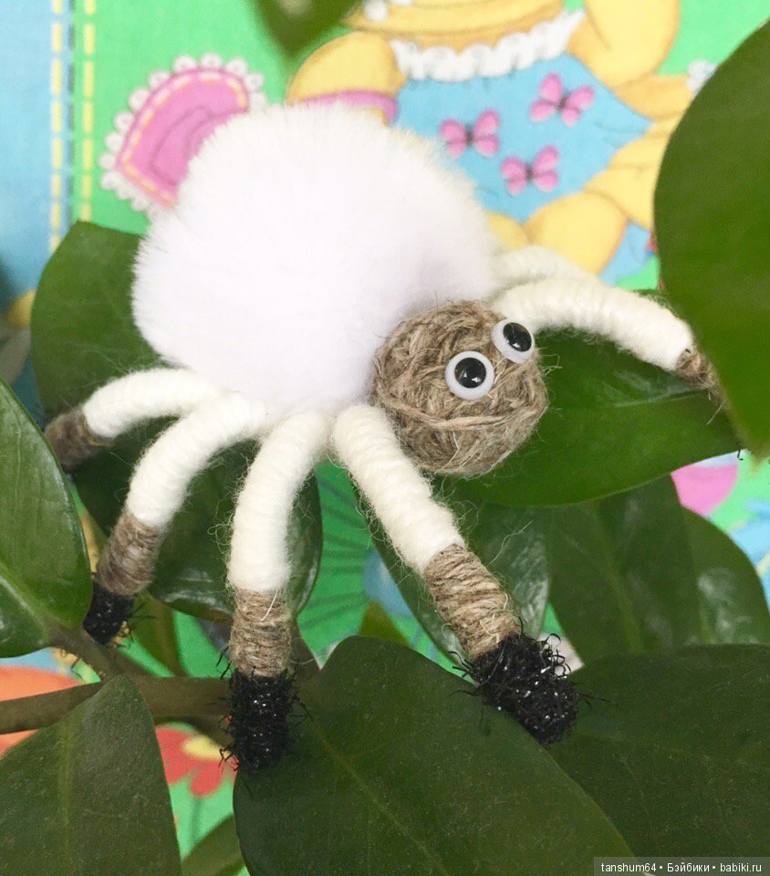 Новые приключения паучат — Авторские игрушки из разных материалов: синельная проволока