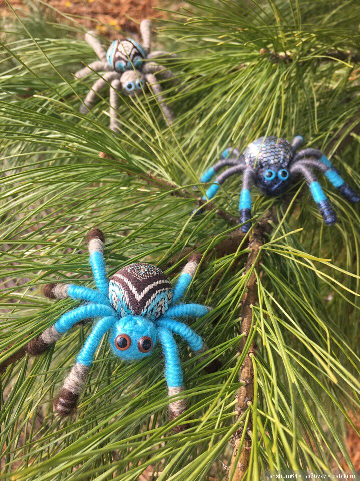 Новые приключения паучат — Авторские игрушки из разных материалов: синельная проволока