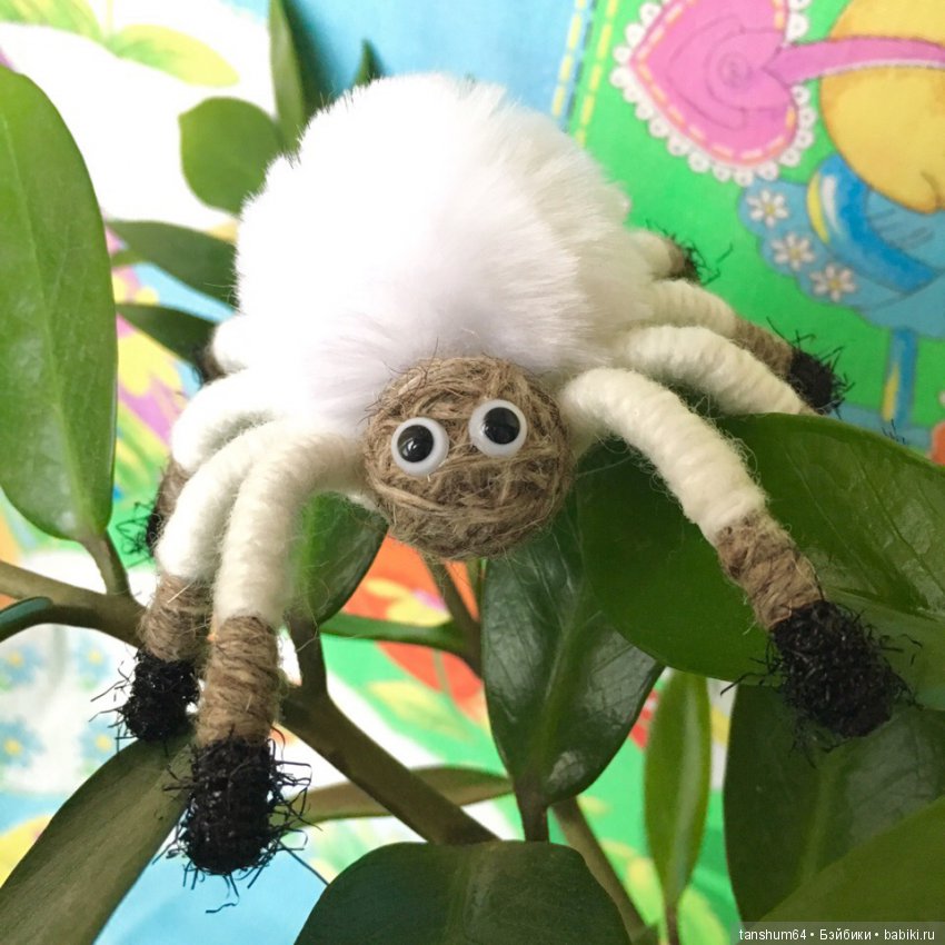 Новые приключения паучат — Авторские игрушки из разных материалов: синельная проволока