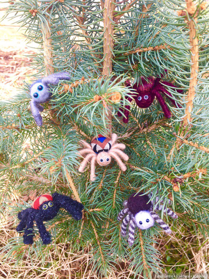 Новые приключения паучат — Авторские игрушки из разных материалов: синельная проволока