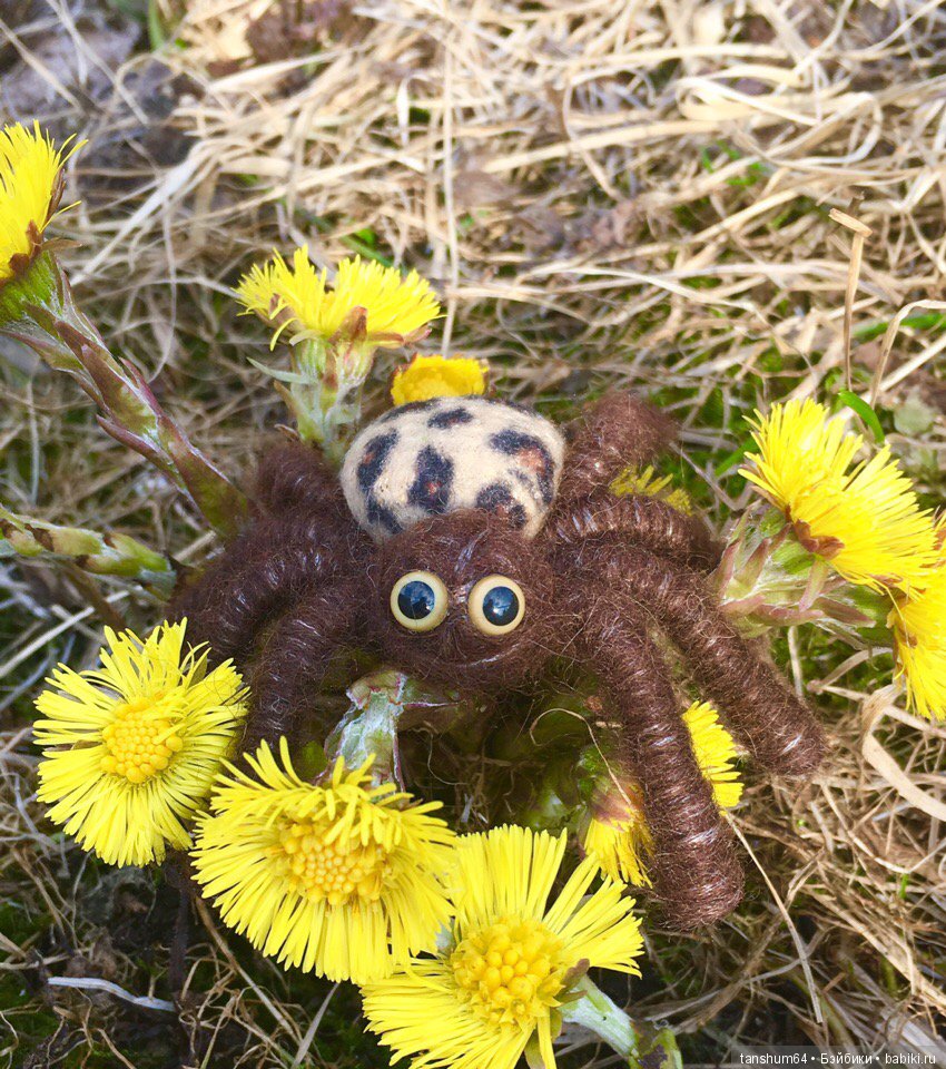 Новые приключения паучат — Авторские игрушки из разных материалов: синельная проволока