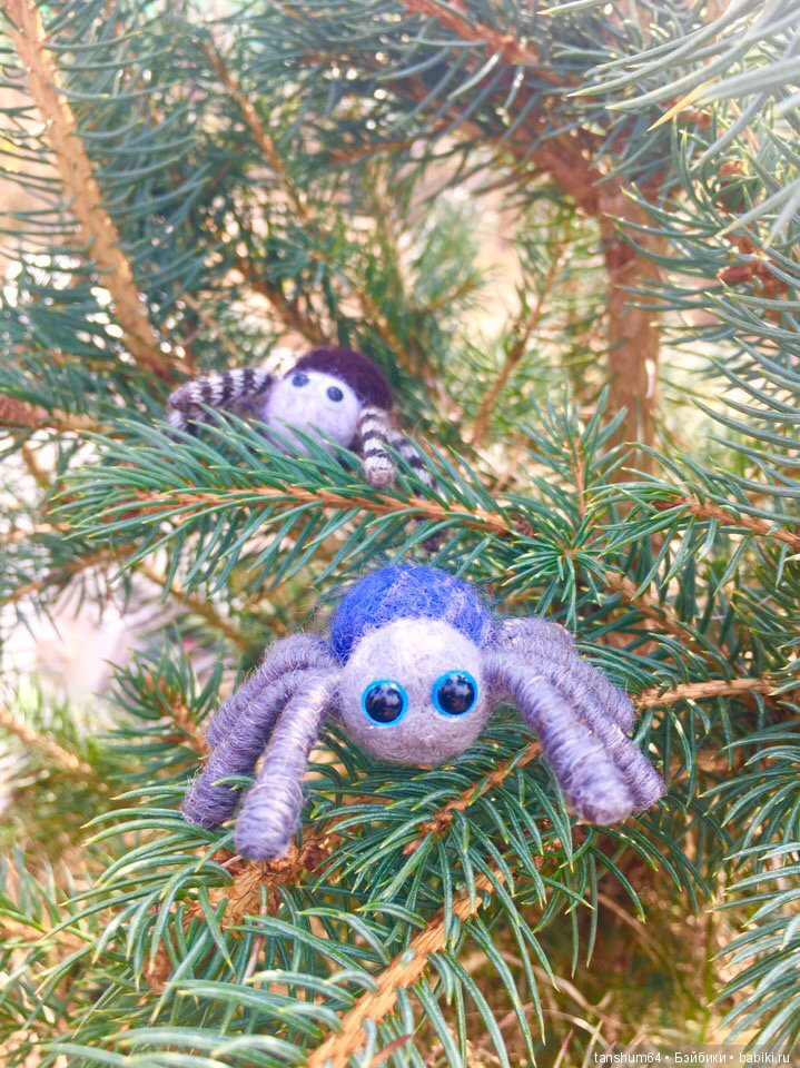 Новые приключения паучат — Авторские игрушки из разных материалов: синельная проволока