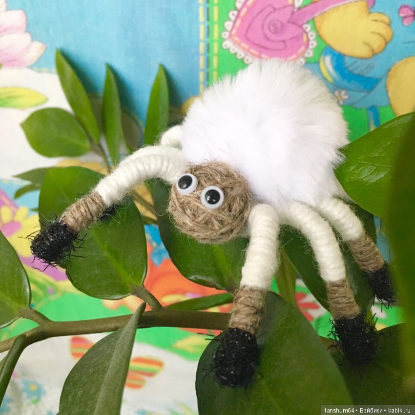 Новые приключения паучат — Авторские игрушки из разных материалов: синельная проволока (фото 3)