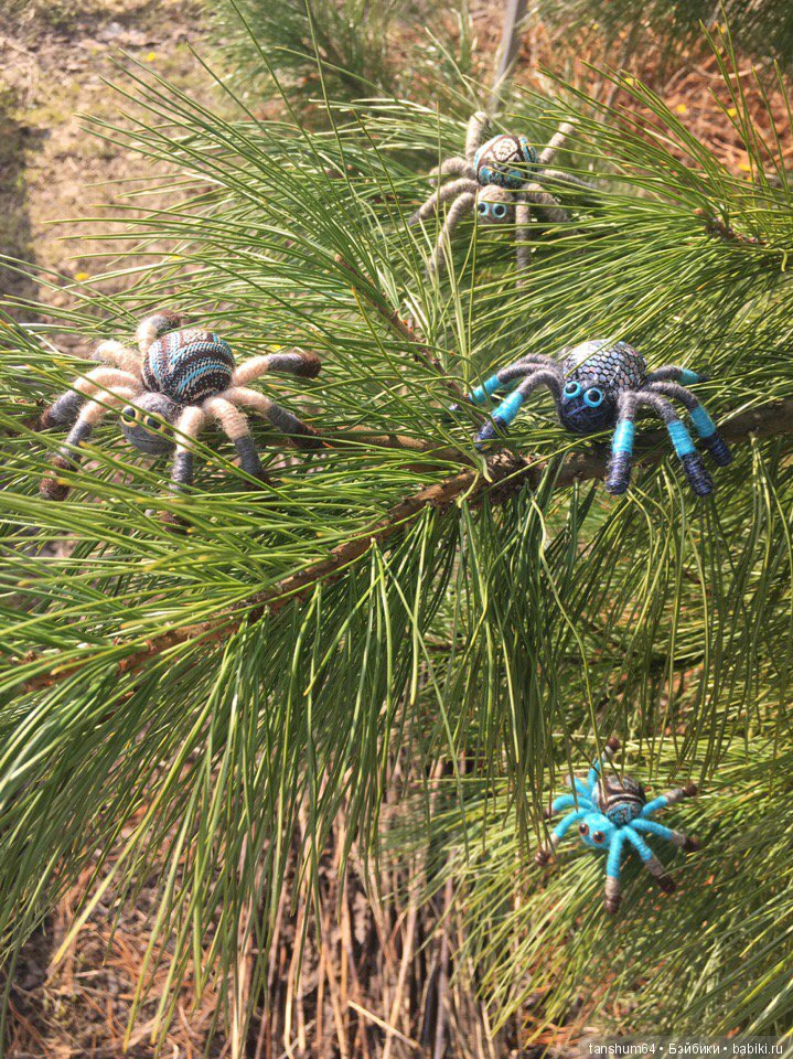 Новые приключения паучат — Авторские игрушки из разных материалов: синельная проволока