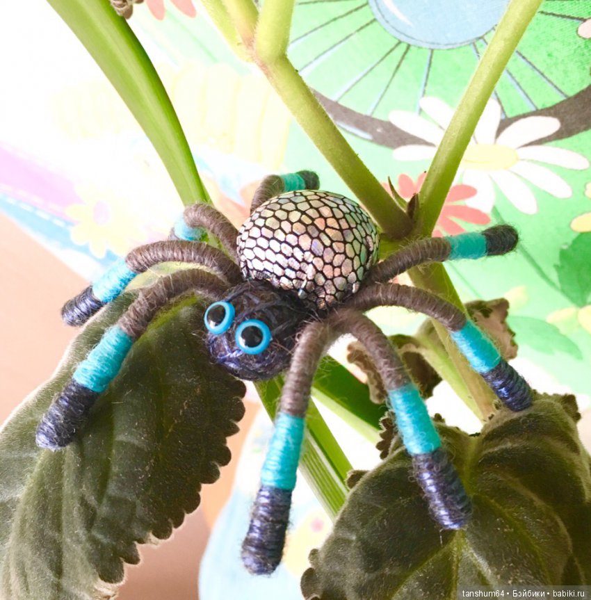 Новые приключения паучат — Авторские игрушки из разных материалов: синельная проволока (фото 6)