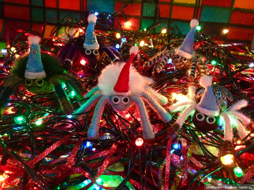 Интересно, а какой он, Новый год у паучат?Фантазии мастера Анастасии в мультике (фото 7)