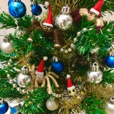 Интересно, а какой он, Новый год у паучат?Фантазии  мастера Анастасии в мультике.