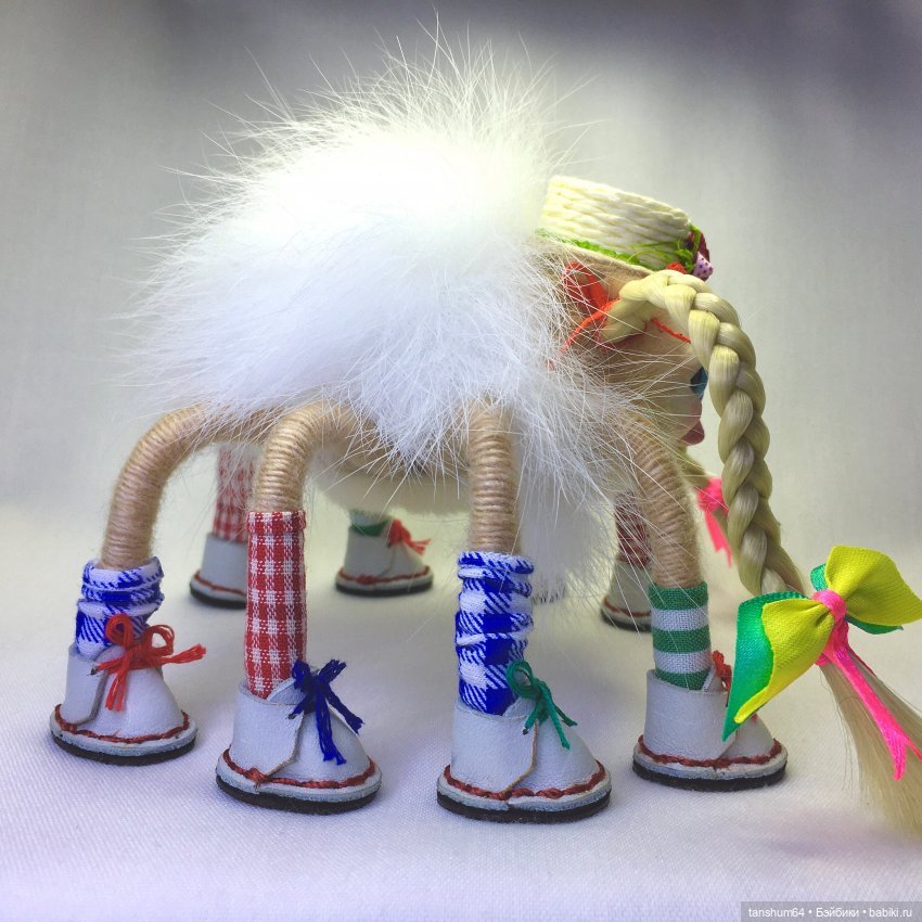 Пепилотта из "Паукодома" — Игрушки в смешанной технике (мех и глина): Арт (фото 4)