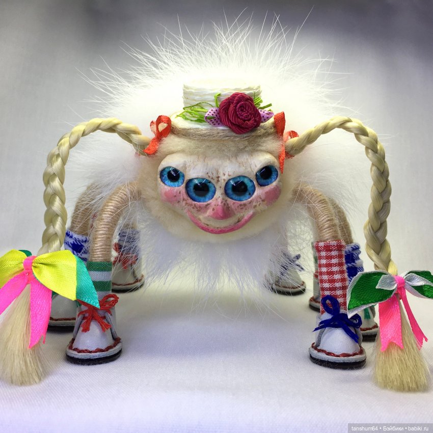 Пепилотта из "Паукодома" — Игрушки в смешанной технике (мех и глина): Арт (фото 3)