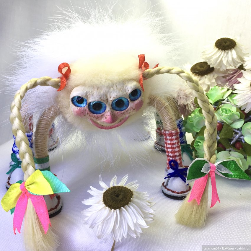 Пепилотта из "Паукодома" — Игрушки в смешанной технике (мех и глина): Арт (фото 10)