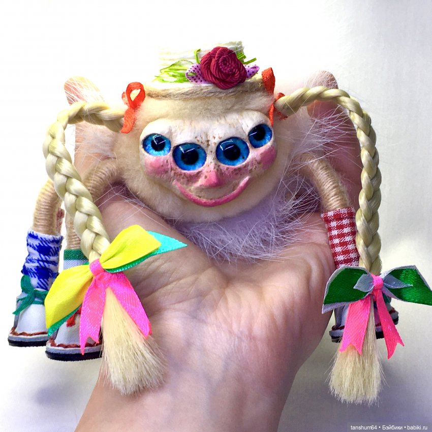 Пепилотта из "Паукодома" — Игрушки в смешанной технике (мех и глина): Арт