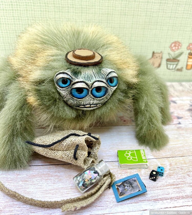 А у нас ковбой | Бэйбики А у нас ковбой — Игрушки в смешанной технике (мех и глина): Арт