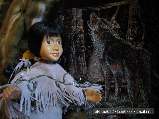 Тайпа (Taipa), жена вождя, деревянная кукла Роберта Райкерса (Robert Raikes)