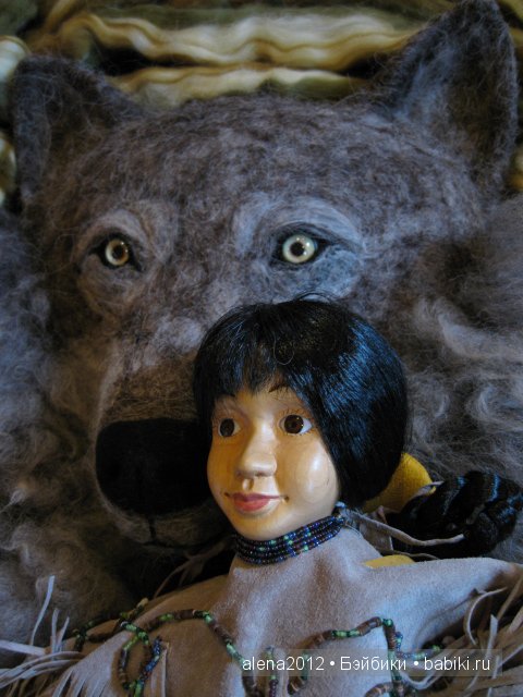 Тайпа (Taipa), жена вождя, деревянная кукла Роберта Райкерса (Robert Raikes) (фото 5)