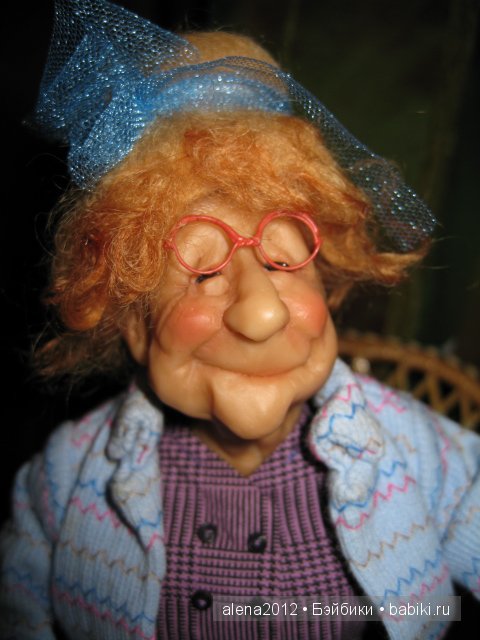 Старушки - веселушки от Annie Wahl, Richard Simmons. Или как бессовестно изменить авторскую куклу и не расстроиться (фото 7)