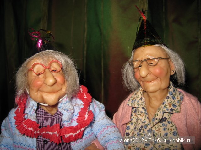 Старушки - веселушки от Annie Wahl, Richard Simmons. Или как бессовестно изменить авторскую куклу и не расстроиться (фото 3)