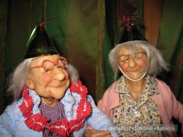 Старушки - веселушки от Annie Wahl, Richard Simmons. Или как бессовестно изменить авторскую куклу и не расстроиться (фото 4)