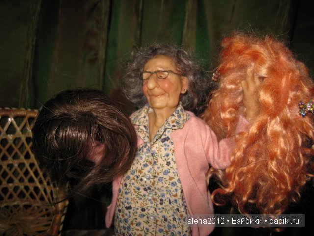 Старушки - веселушки от Annie Wahl, Richard Simmons. Или как бессовестно изменить авторскую куклу и не расстроиться (фото 10)