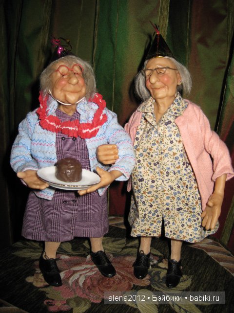 Старушки - веселушки от Annie Wahl, Richard Simmons. Или как бессовестно изменить авторскую куклу и не расстроиться