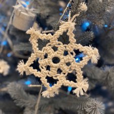 Елочные игрушки  макраме - рукотворное чудо