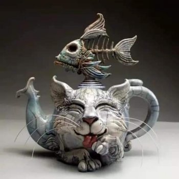Кото-чайники, кото-подсвечники от Mitchell Grafton (Митчелла  Графтона)