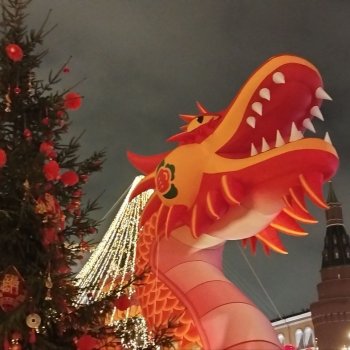 Москва встречает китайский Новый год.