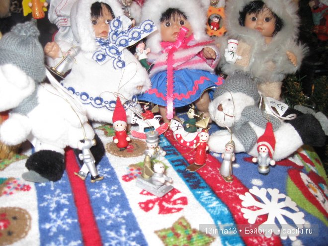 Маленькие Адорочки и Рауберятки у елочки (фото 8)