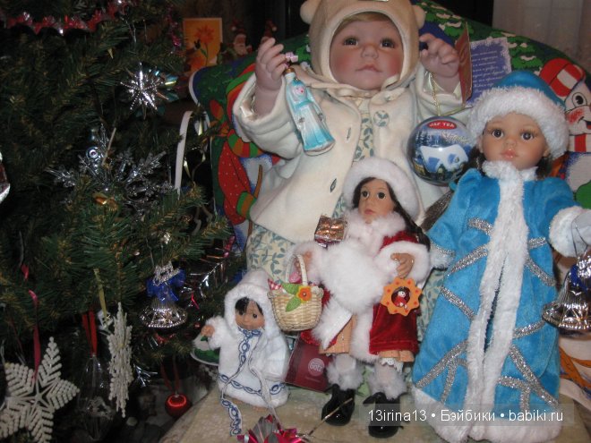 Адорочка и Паолка-малыш у елочки (фото 5)