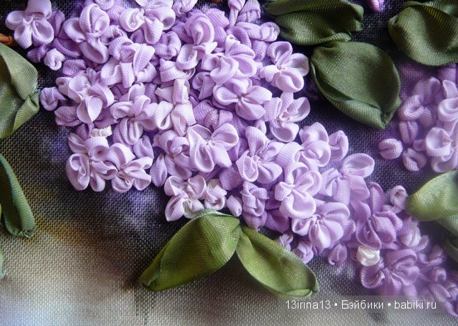 Красота из лент. Вышивка Людмилы Дейнеко