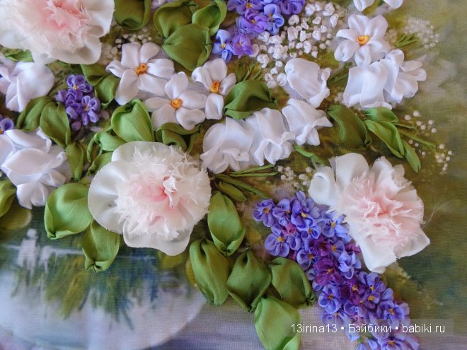 Красота из лент. Вышивка Людмилы Дейнеко (фото 6)