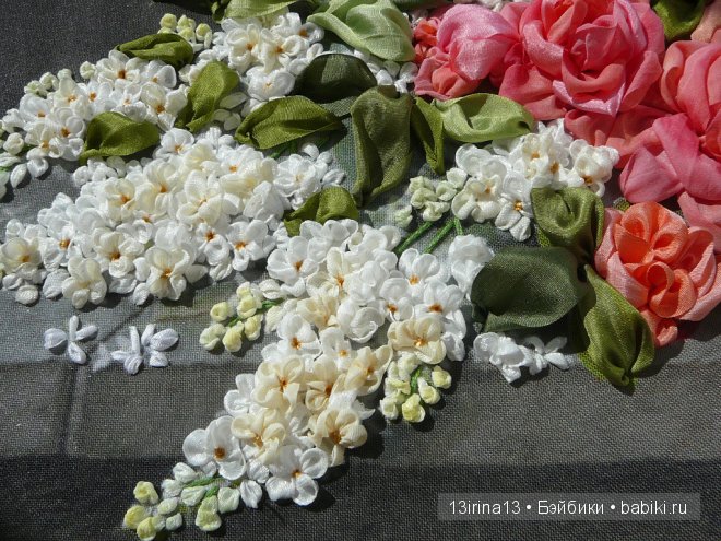 Красота из лент. Вышивка Людмилы Дейнеко (фото 9)