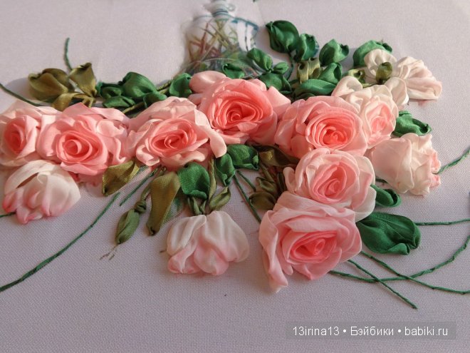 Красота из лент. Вышивка Людмилы Дейнеко