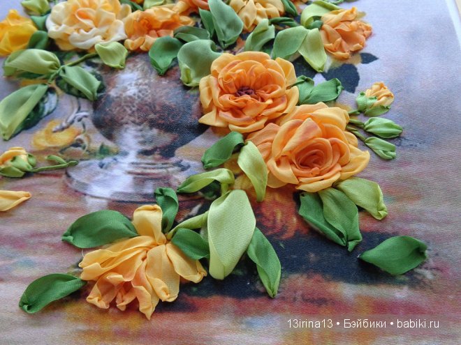 Красота из лент. Вышивка Людмилы Дейнеко