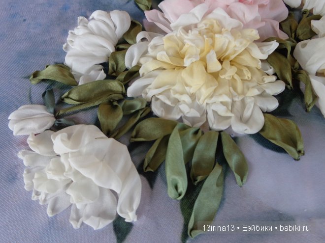 Красота из лент. Вышивка Людмилы Дейнеко