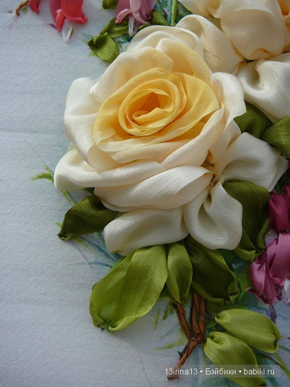 Красота из лент. Вышивка Людмилы Дейнеко (фото 10)