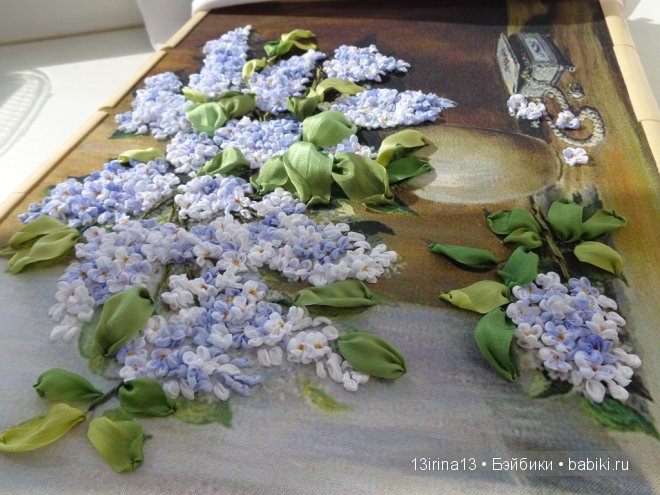 Красота из лент. Вышивка Людмилы Дейнеко