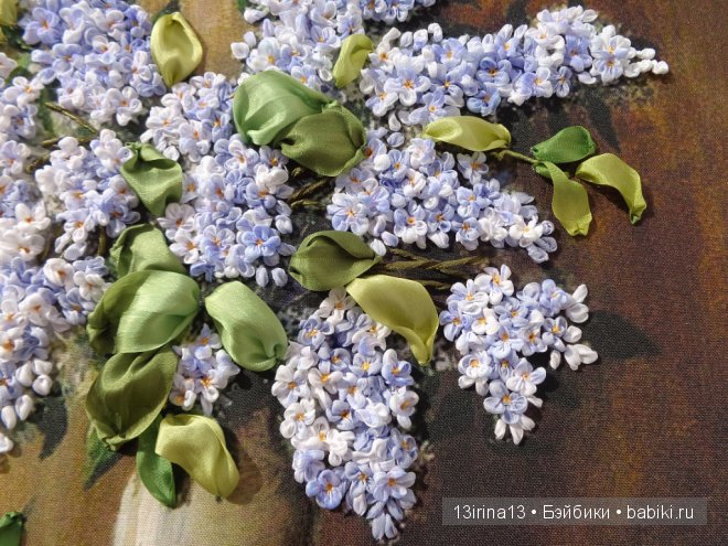 Красота из лент. Вышивка Людмилы Дейнеко