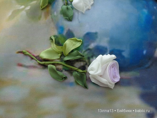 Красота из лент. Вышивка Людмилы Дейнеко