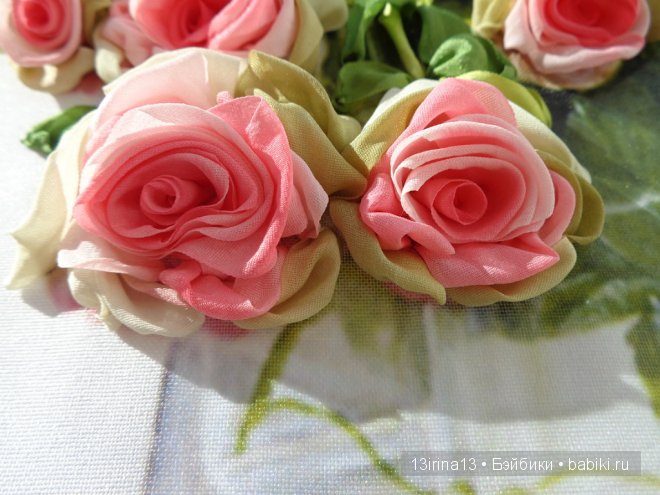 Красота из лент. Вышивка Людмилы Дейнеко