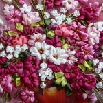 Красота из лент. Вышивка Людмилы Дейнеко