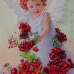 Вышивание красивых картин шёлковыми лентами (2 часть)