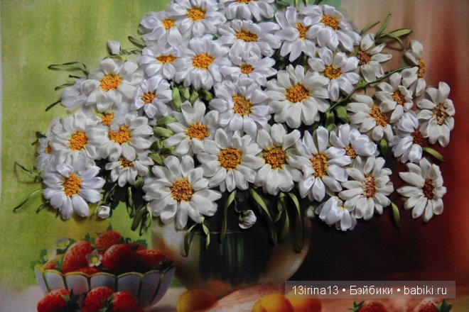 Вышивание картин шёлковыми лентами (3часть) (фото 10)