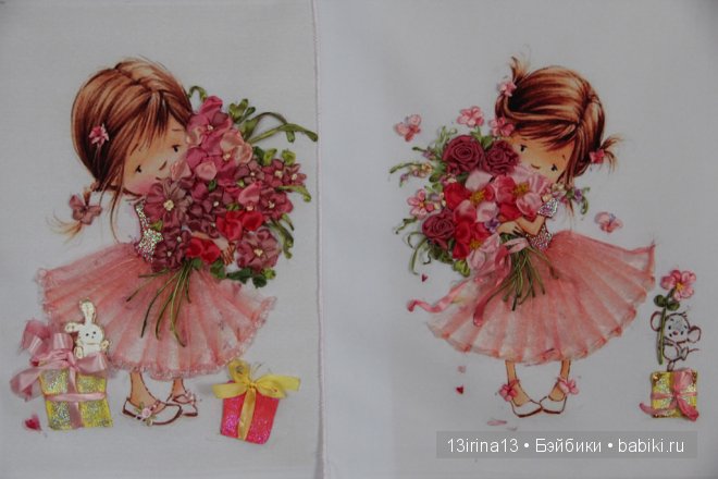 Вышивание картин шёлковыми лентами (3часть)