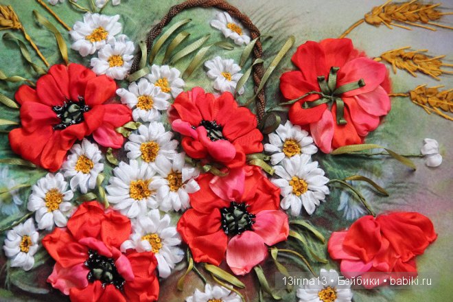 Вышивание картин шёлковыми лентами (3часть) (фото 4)