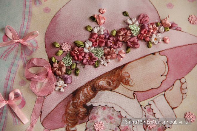 Вышивание картин шёлковыми лентами (3часть)