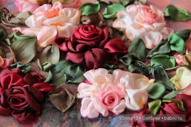 Вышивание картин шёлковыми лентами (3часть)