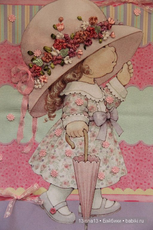 Вышивание картин шёлковыми лентами (3часть)