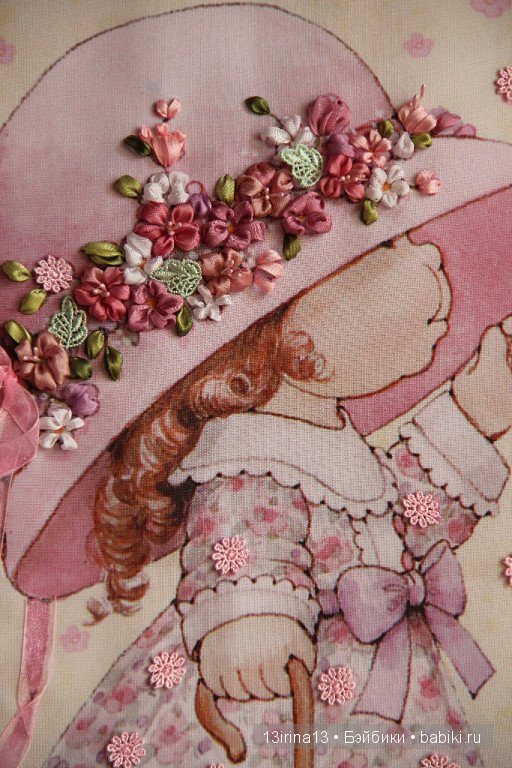 Вышивание картин шёлковыми лентами (3часть)